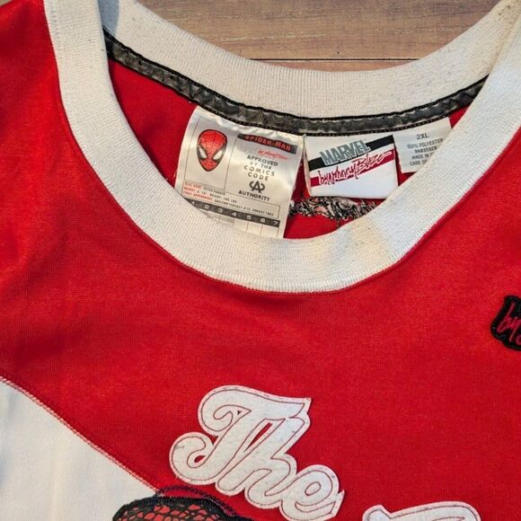 Vintage Y2k Marvel X Johnny Blaze Spider-Man Jersey Men's XXL Hard To Find - Picture 5 of 7